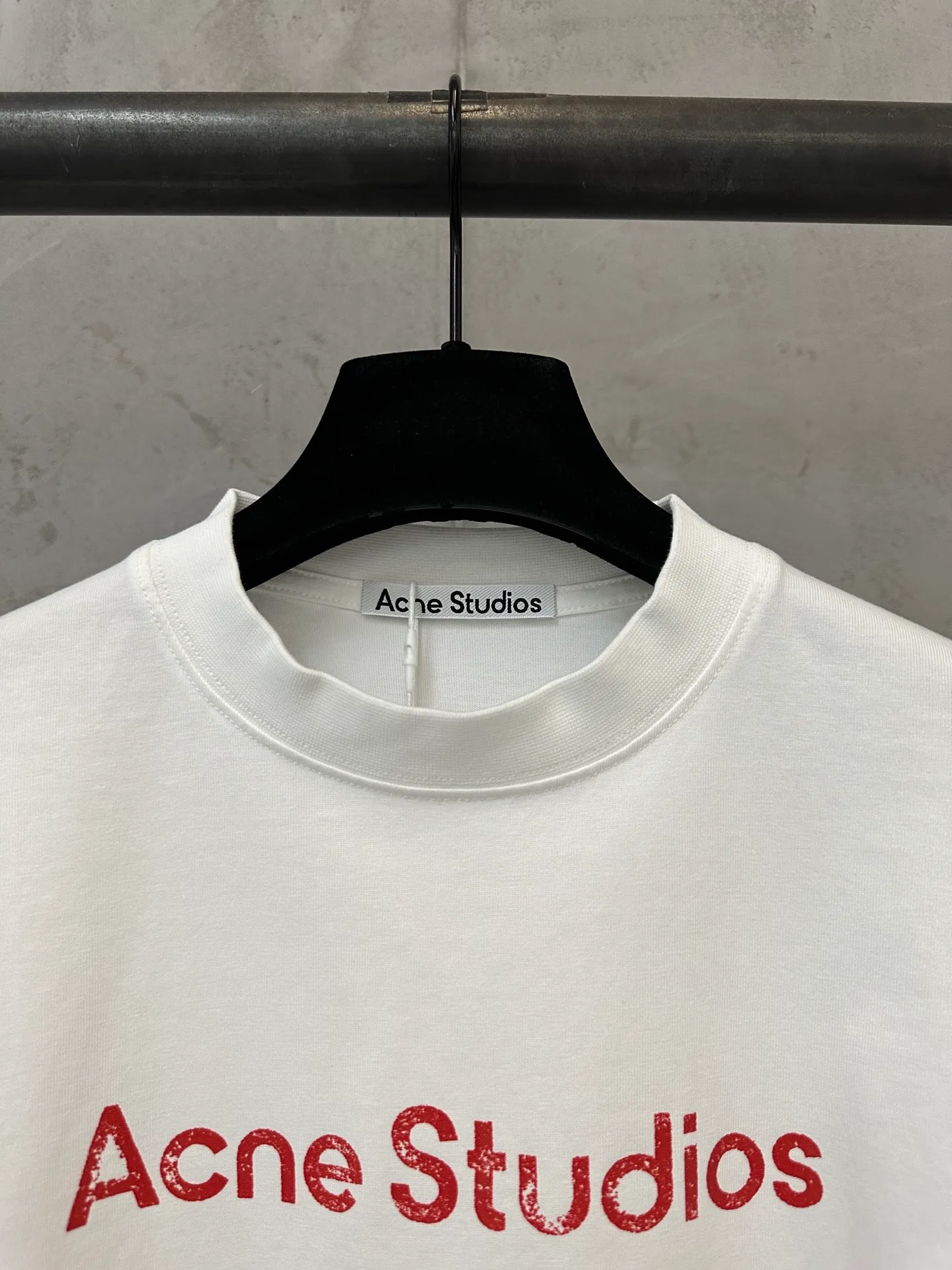 ￼ 110 Acne studios 26ss Classic logo : g Same Style Color: Black White Size: XS S M L